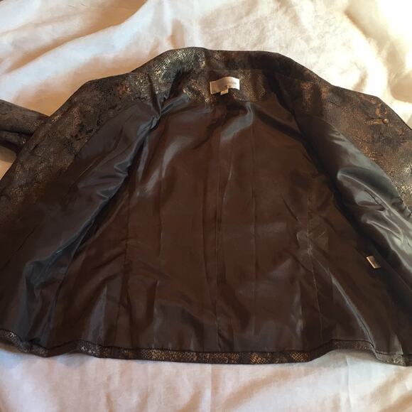 Erin London metallic corduroy button down jacket, small - Picture 7 of 9